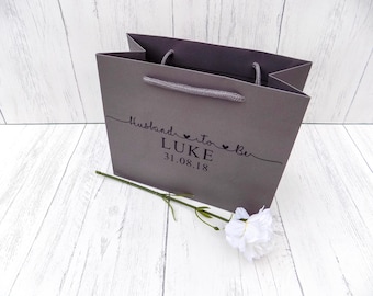 Husband To Be Gift Bag, Groom Gift Bag, Best Man Gift Bag, Bridal Party Gift Bag, Groomsman Gift Bag, Wedding Gift Bag