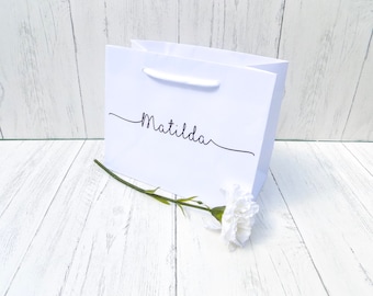 Maid Of Honour Gift Bag, Bridesmaid Gift Bag, Flower Girl Gift Bag, Mother Of The Bride Gift Bag, Bridal Party Gift Bags, Wedding Bags