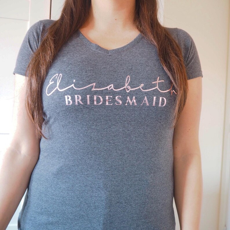 personalised bridesmaid t shirts