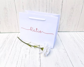 Maid Of Honor Gift Bags, Bridesmaid Gift Bags, Bridal Party Gift Bags, Wedding Gift Bags, Custom Gift Bags, Personalised Bridal Bags