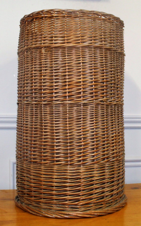 Wicker on sale linen cabinet