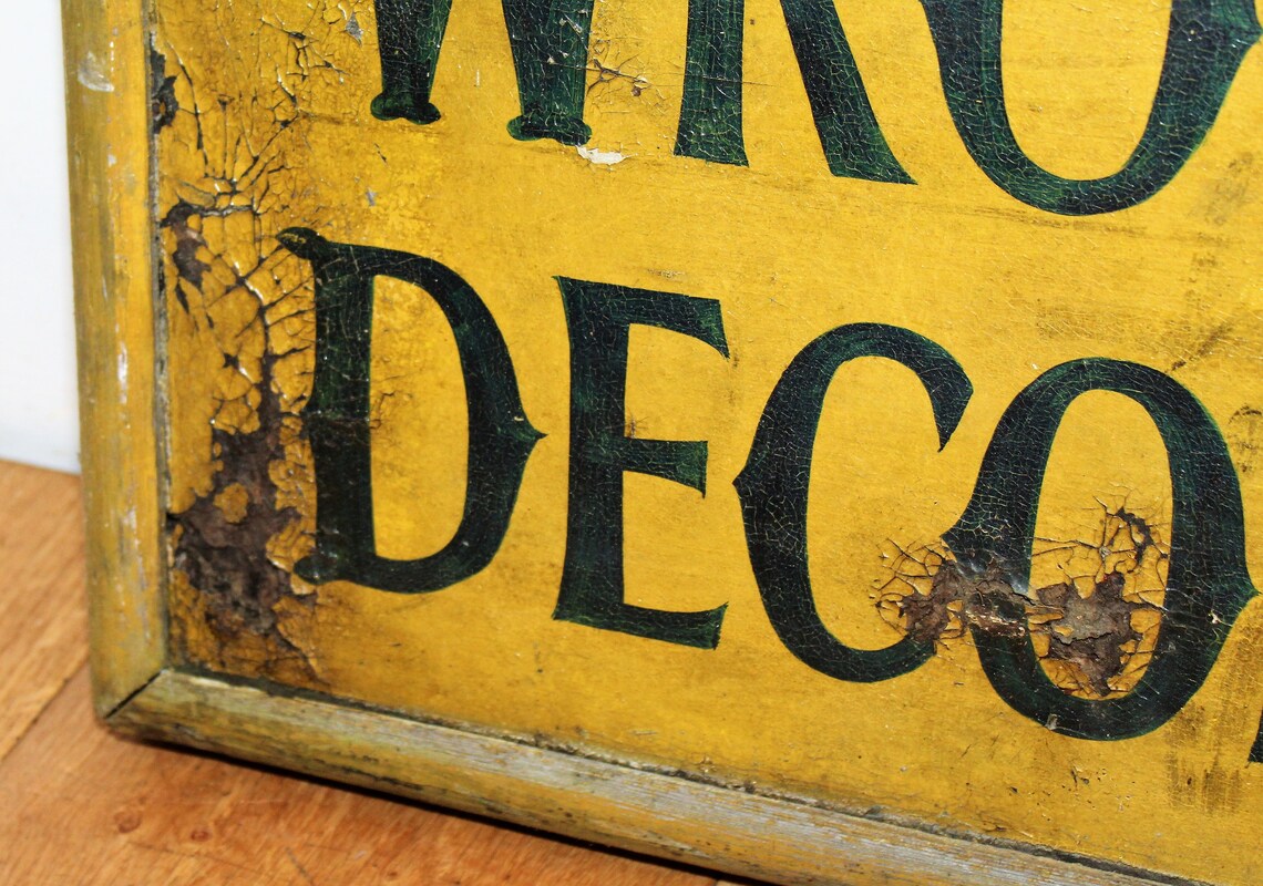 Old Advertising tradesmen wooden sign decor mancave old wood | Etsy