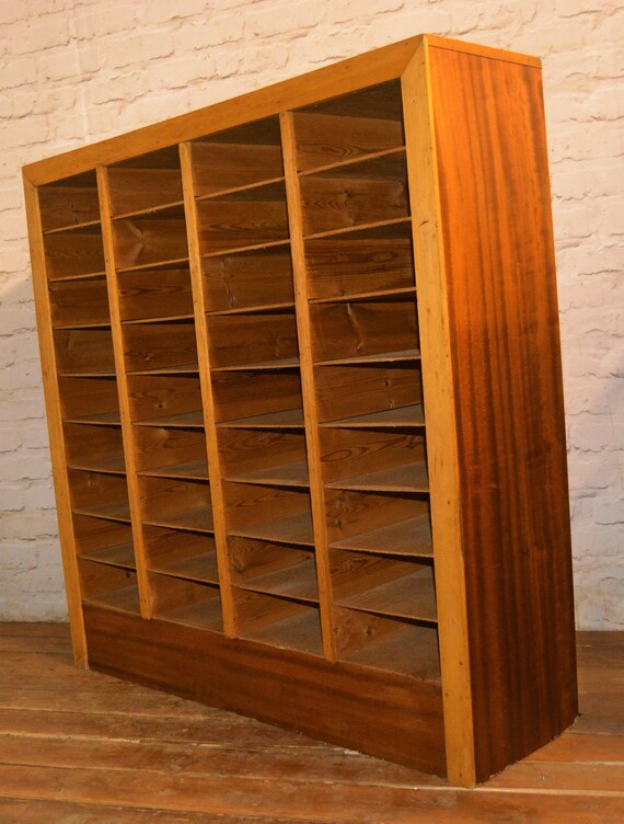 1970s 36 Pigeon Hole Draw Cabinet Mid Century Industrial Retro Etsy