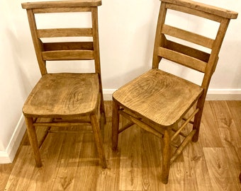 40 available antique chapel church chairs vintage industrial retro kitchen oak dining old wooden stacking school wedding