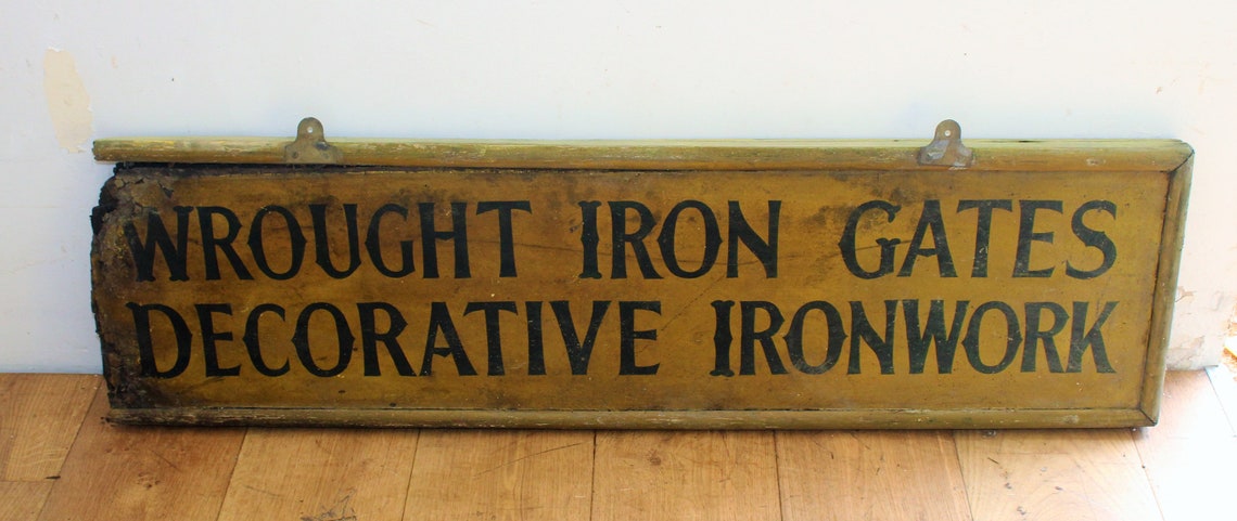 Old Advertising tradesmen wooden sign decor mancave old wood | Etsy