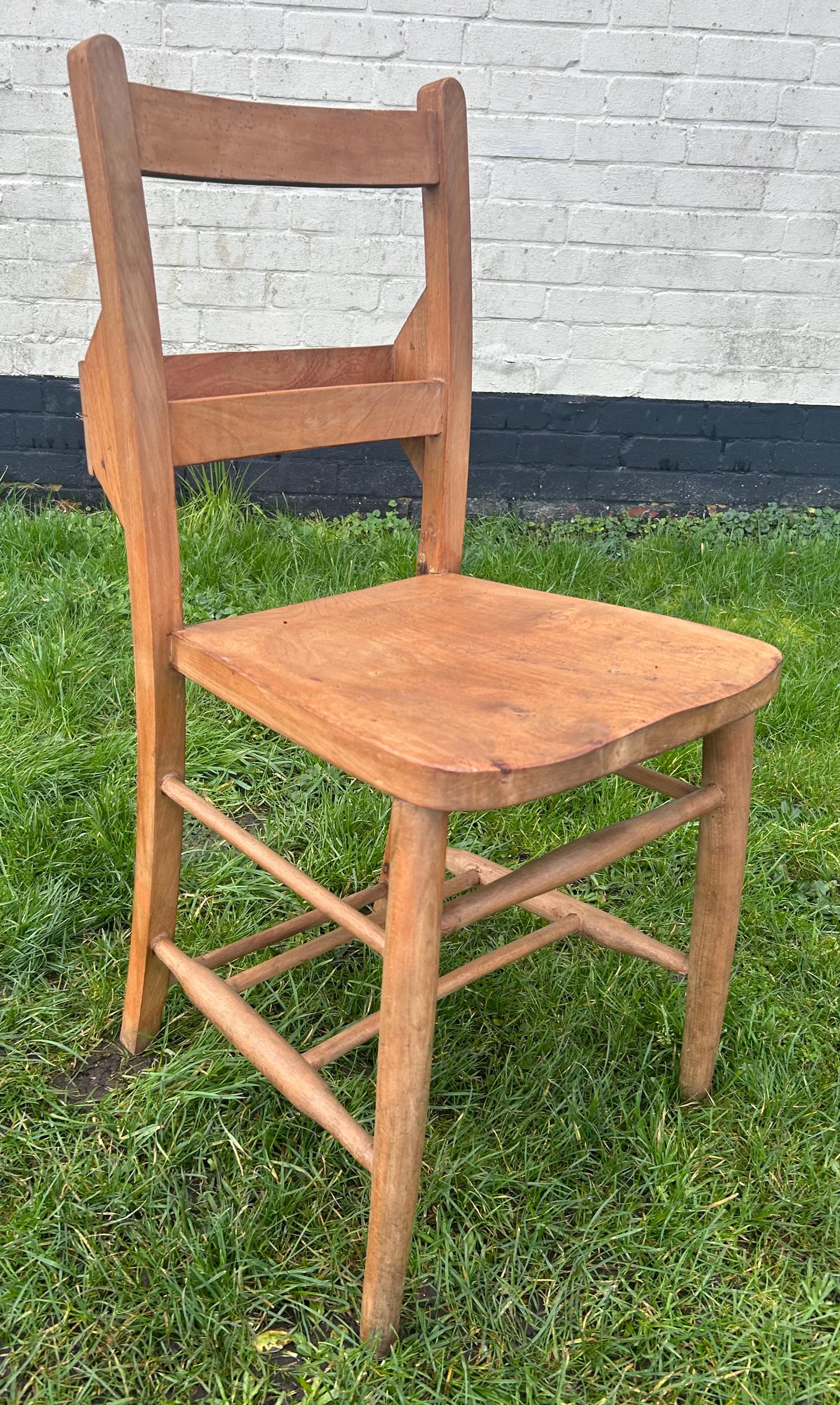 One Antique Chapel Church Chairs Vintage Industrial Retro Kitchen