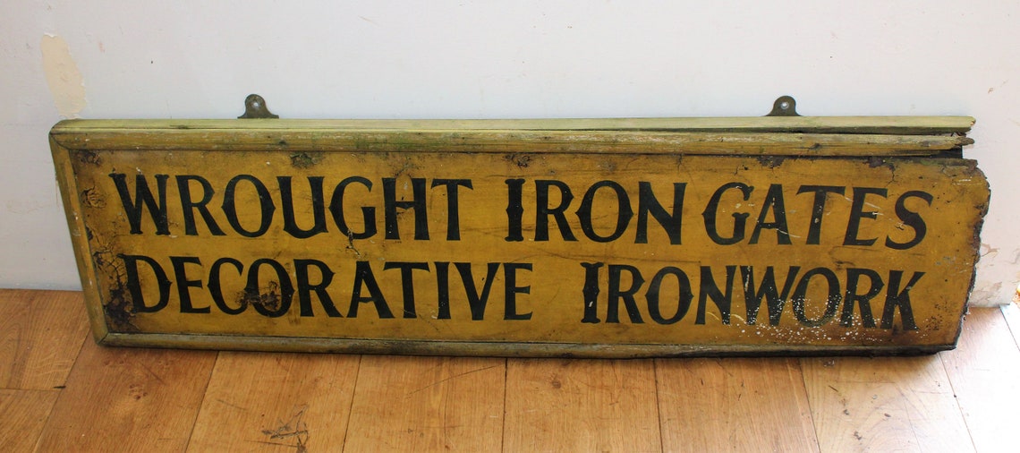 Old Advertising tradesmen wooden sign decor mancave old wood | Etsy