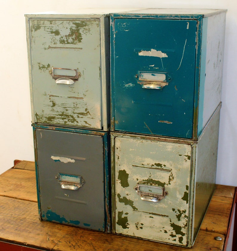 21 Industrial Upcycled Furniture Ideas - filing cabinets
