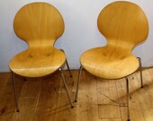 8 available bentwood stacking vintage chairs antique industrial kitchen dining retro seating wooden school metal