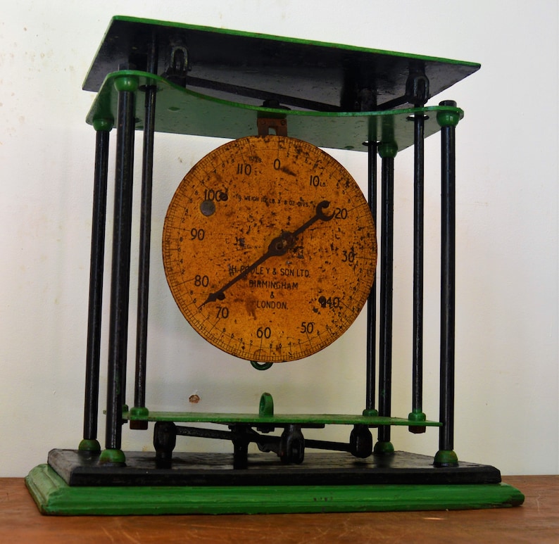 H. Pooley & Sons Platform Scales 1950s Kitchen Vintage Retro Etsy