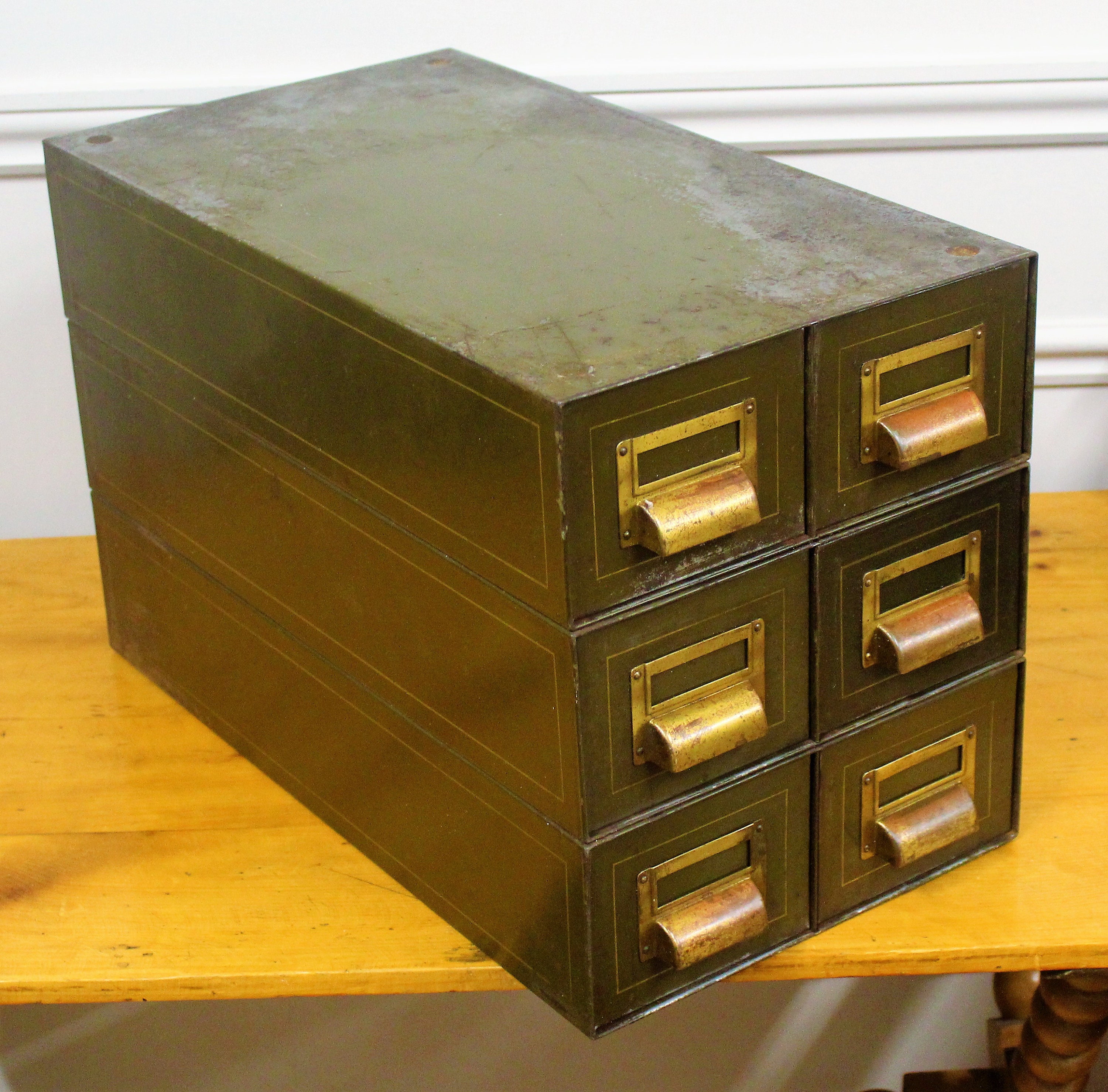 4 Available 1940s Steel Six Draw Cabinet Card Index Holder - Etsy