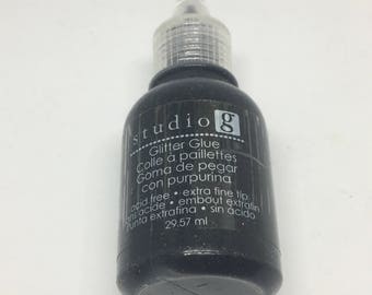Glitter Glue / Black Glitter / Card Making / Scrapbooking / Arts and Crafts / Embellishment / Hampton Arts