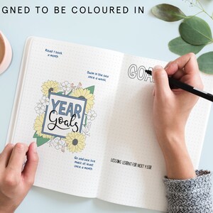 Mall för Mindful Journal: Mål- och tacksamhetsplanerare (PDF-nedladdning) bild 2