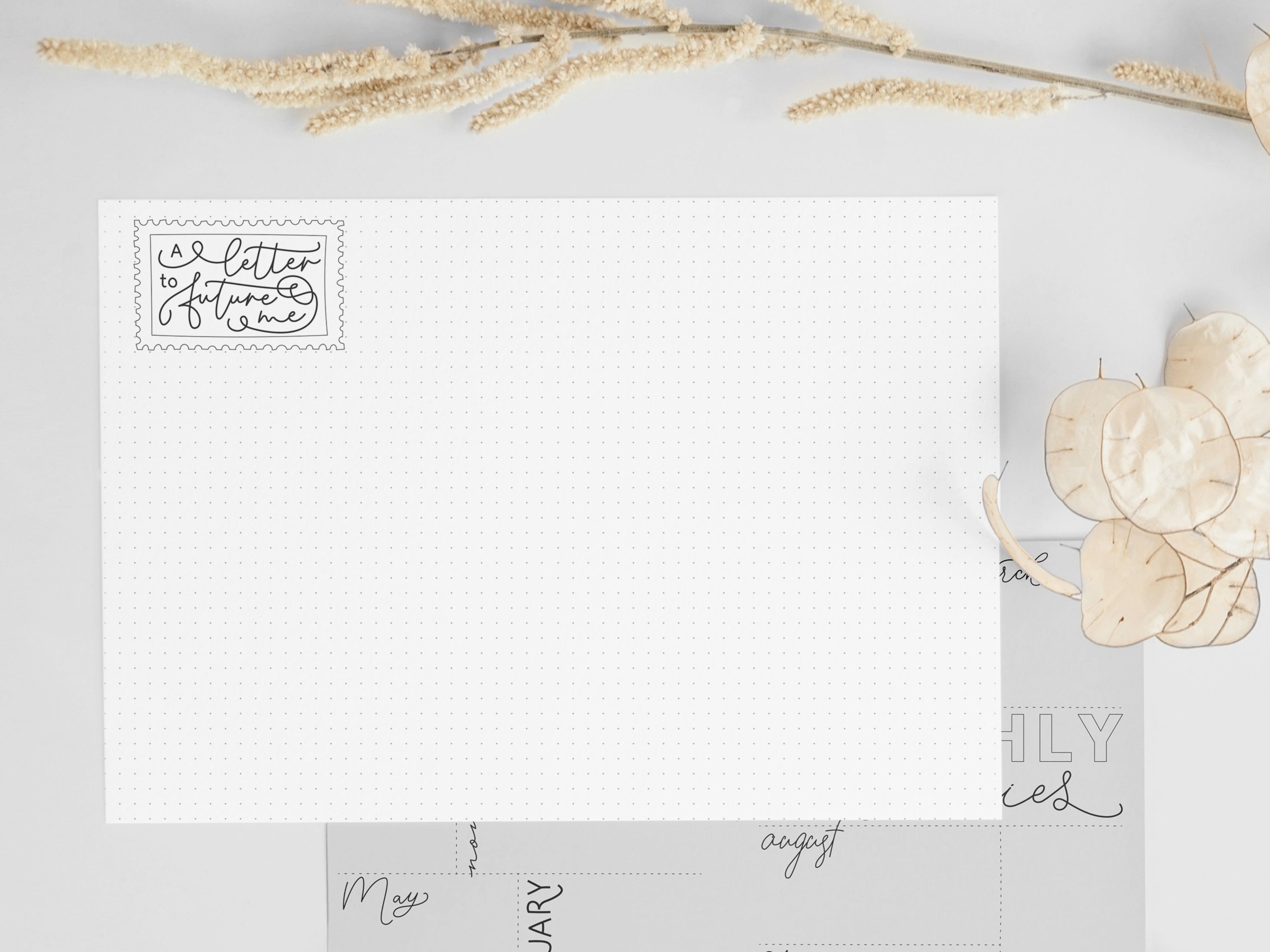 MONTHLY &amp; YEARLY MEMORIES Printable Bullet Style Journal - Etsy