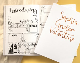 Inclusive Baby Memory Book | New parent gift to journal baby's first years