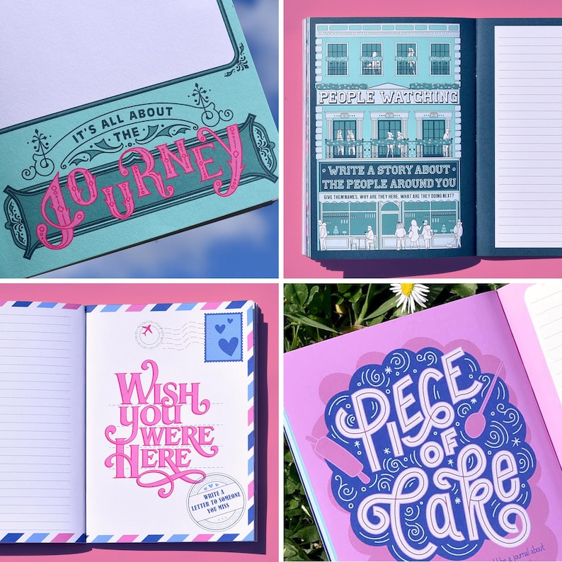 Creative Journal: Visual activity book for micro journaling, drawing prompts and writing exercises to log everyday memories and adventures image 3