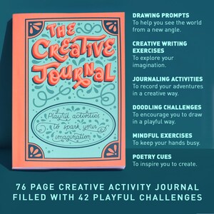 Creative Journal: Visual activity book for micro journaling, drawing prompts and writing exercises to log everyday memories and adventures image 7