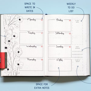 WEEKLY BULLET JOURNAL Undated Planner Filled With Unique - Etsy