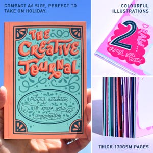 Creative Journal: Visual activity book for micro journaling, drawing prompts and writing exercises to log everyday memories and adventures image 10