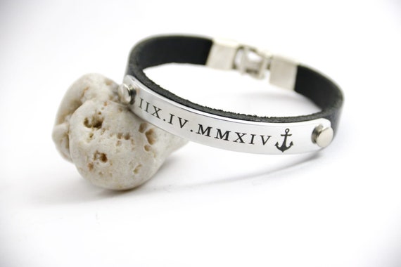 Etsy mens personalized bracelet deals