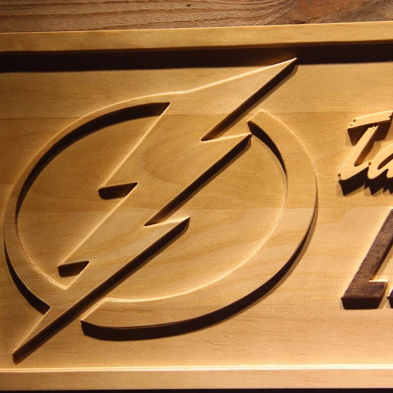 Tampa Bay Lightning Wooden sign wall decor Wood Hanggings Etsy