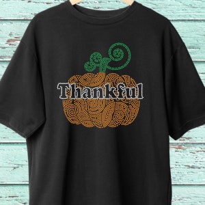 Thankful Pumpkin Rhinestone SVG 10ss Rhinestones