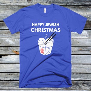 Feliz Navidad judía camiseta china para llevar- camisa Hanukkah, camisa judía divertida