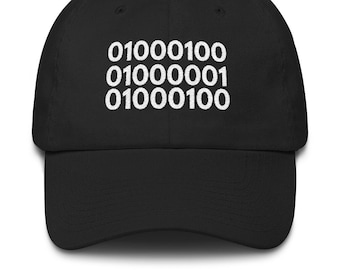 DAD in Binary Code Hat - Father's Day Gifts - Cool Secret Code Hat