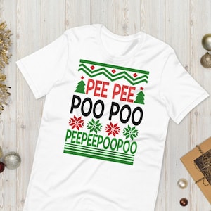Pee Pee Poo Poo Ugly Christmas Sweater Shirt - Peepee poopoo Xmas Sweater
