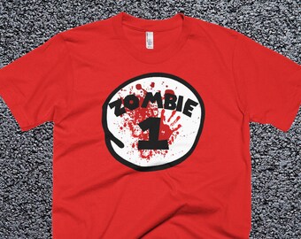 Zombie 1 Shirt - Couples Matching Halloween Costume Shirts - Halloween Shirt