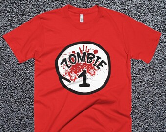 Zombie 1 Camisa - Parejas a juego Halloween traje camisas - camisa de Halloween