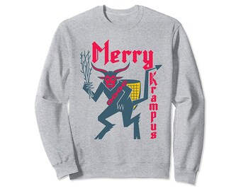 Merry Krampus Ugly Christmas Sweater Sweatshirt Unisex