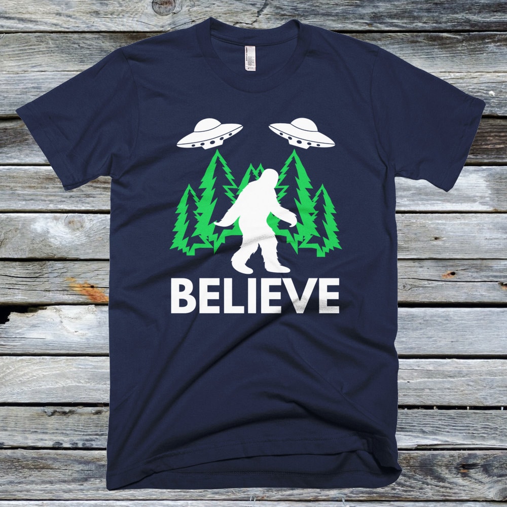 bigfoot ufo shirt