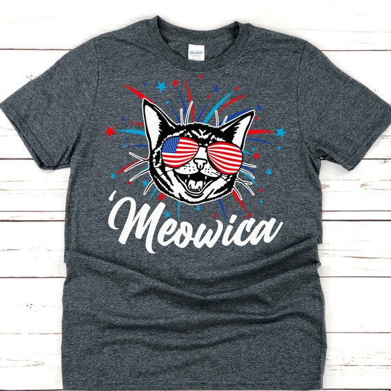 4th Of July T Shirt American Flag Cat Meowica Shirt 4th Of July T Shirt American Flag Cat Meowica Shirt