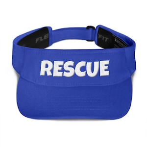 Blue Rescue Visor Hat Lifeguard Costume Cosplay