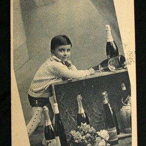 Cartolina Vintage Auguri - Buon Anno - Bambino
