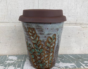 Travel cup - Wheelthrown Pottery Take away cup