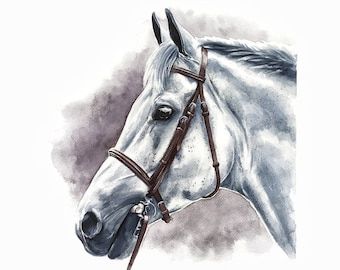Horse owner gift Custom horse painting Horse loss gift Horse trainer gift Equestrian gift Equine portrait
