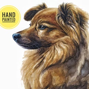 Ritratto di cane dipinto a mano, dipinto di cane personalizzato, ritratto di cane ad acquerello personalizzato da foto, regalo commemorativo per cane, arte personalizzata per cani