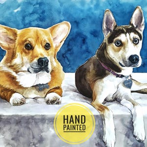 Ritratto di cane dipinto su misura, regalo commemorativo per cane, regalo per mamma di cane, dipinto personalizzato di un cane da una foto, regalo per amante dei cani, regalo per proprietario di cane