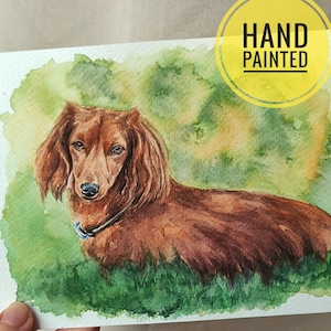 Aangepaste hond schilderij aquarel hondenportret tekening Pitbull schilderij origineel aquarel schilderij handgeschilderde hond gepersonaliseerd cadeau