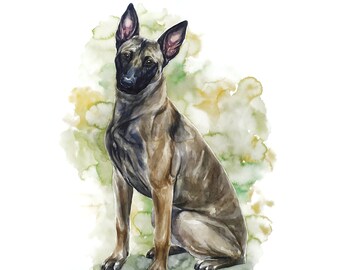 Painted portrait of a dog from photo Dog memorial gift Dog owner gift Dog art