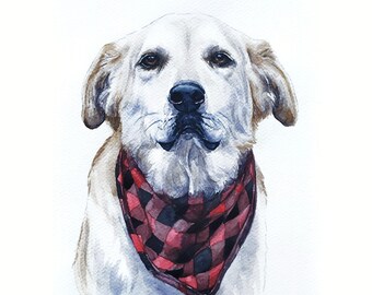 Aangepaste hond portret van foto gepersonaliseerde hond eigenaar cadeau Labrador retriever schilderij hond herdenkingscadeau hondenliefhebber cadeau
