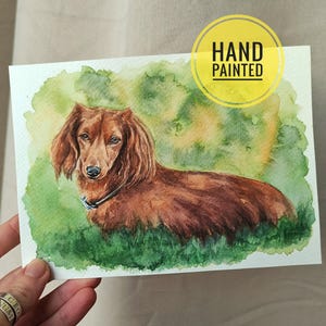 Custom dog painting Watercolor dog portrait Drawing Pitbull painting Original watercolor painting Hand painted Dog personalized gift