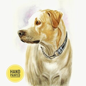 Ritratto dipinto personalizzato da foto Regalo per il proprietario del cane Dipinto personalizzato per cani Dipinto di Labrador retriever Regalo commemorativo per cani Regalo per gli amanti dei cani