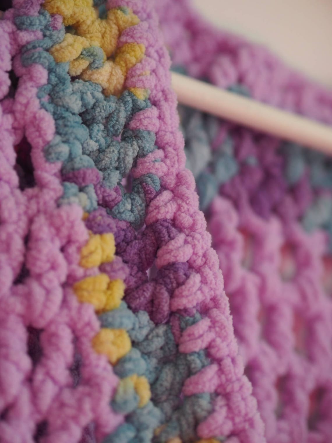 Handknit Crochet Chenille Yarn Waistcoat Etsy