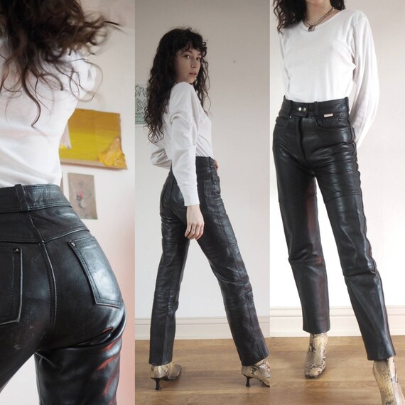 90s Heavy Duty Motor Leather Straight 
