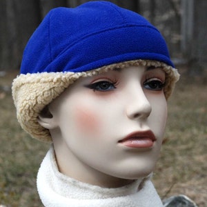 PDF polar fleece hat sewing pattern, sewing pattern, Hat with ear warmers, polar fleece cap sewing pattern