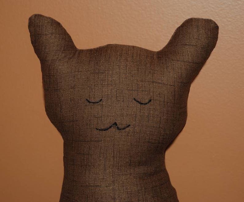 PDF sewing Pattern, STUFFED CAT sewing pattern, door stop, cat pattern image 3
