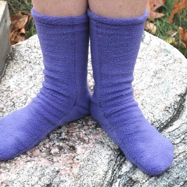 PDF Pattern, SOCKS Polar Fleece Socks, Socks, Sewing pattern